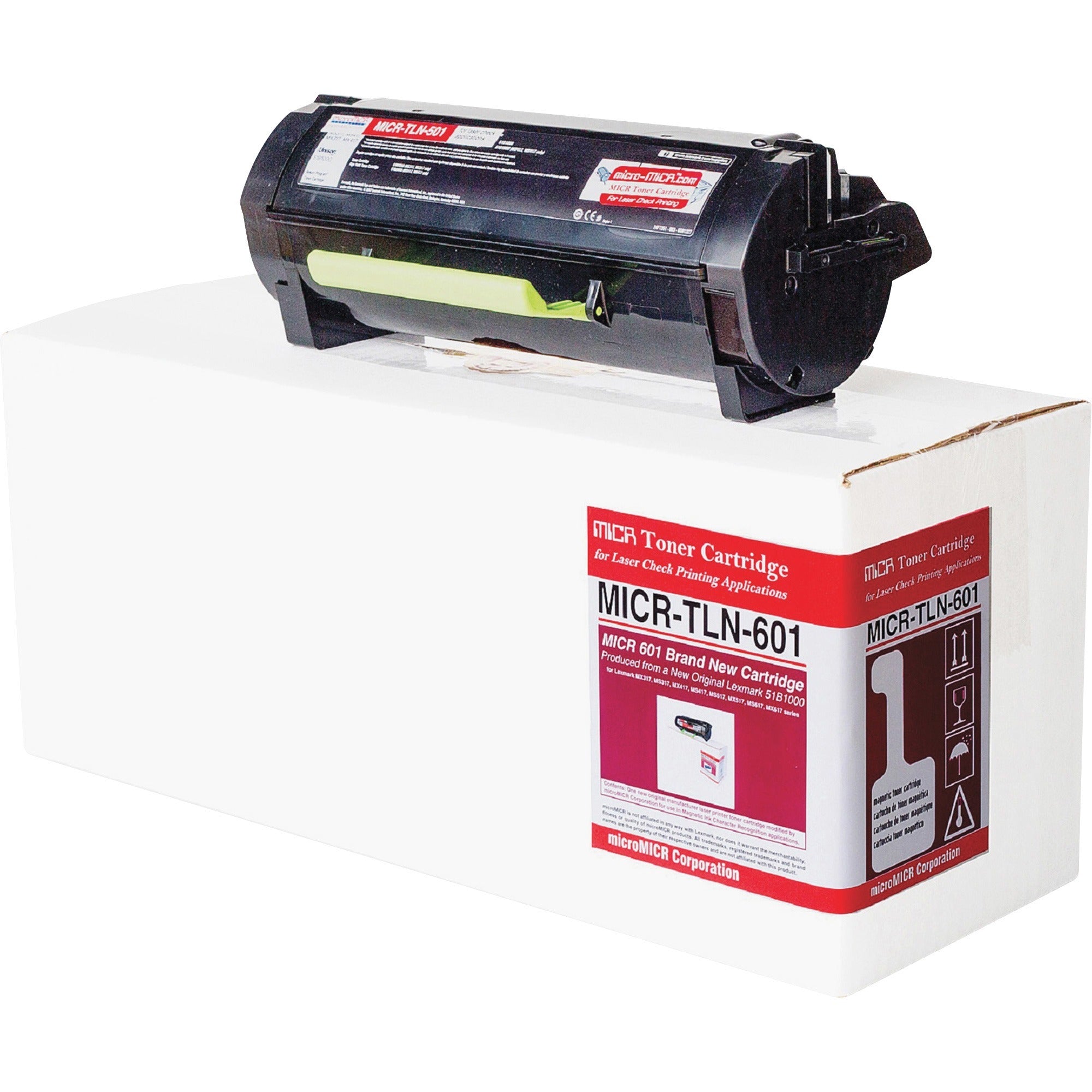 microMICR TLN-601 MICR Laser Toner Cartridge 51B1000 - Black - 1 Each