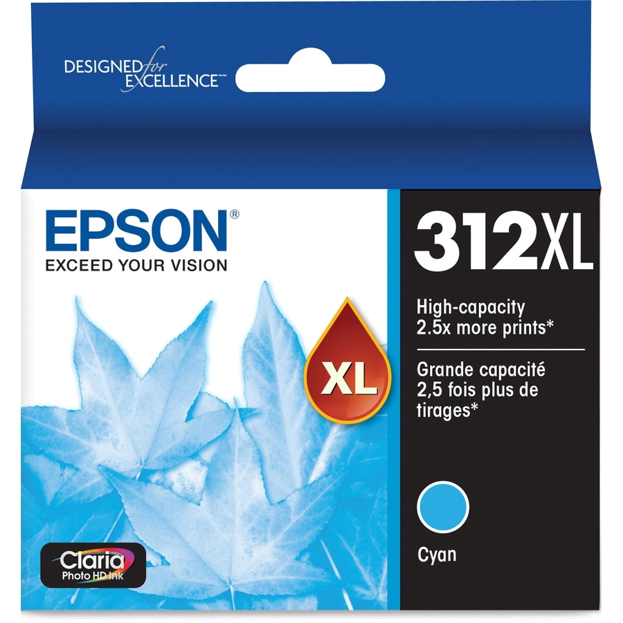 Epson T312 Claria XL High Capacity Cyan with sensormatic for xp-15000