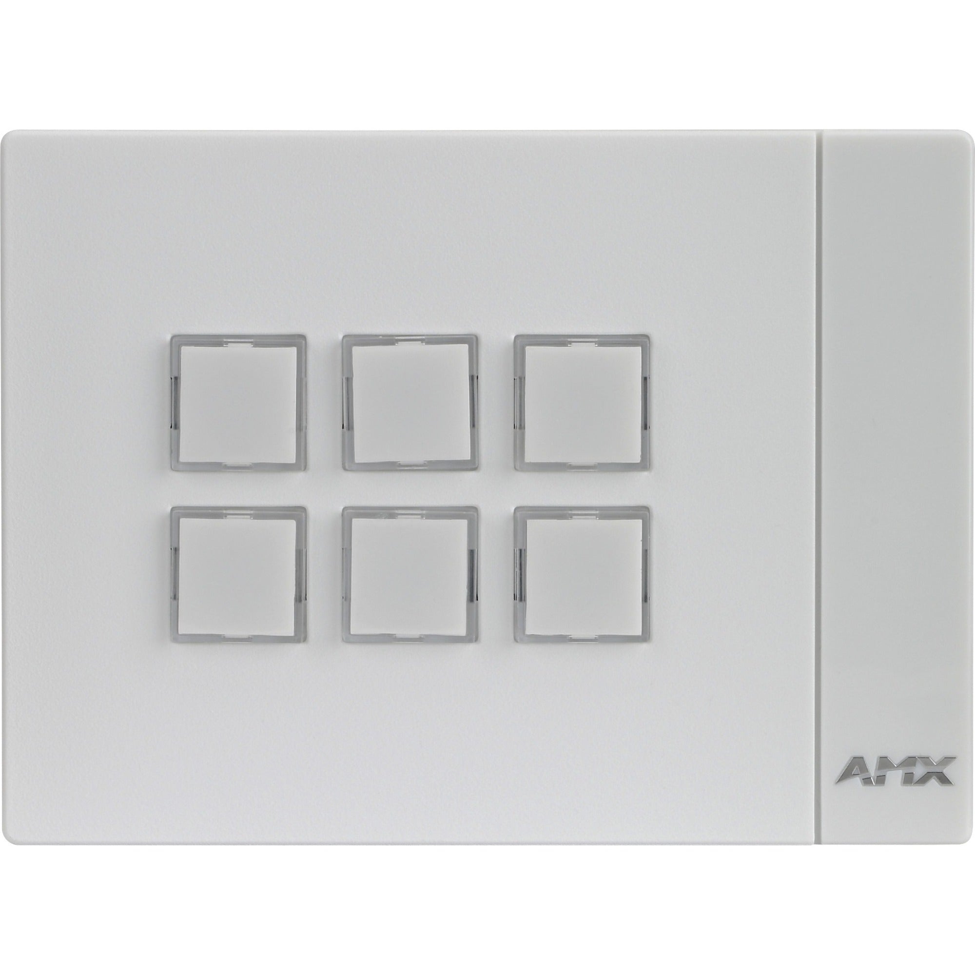HARMAN AMX Massio 6-Button ControlPad (US, UK, EU), FG2102-06L-W, 30 mm, White