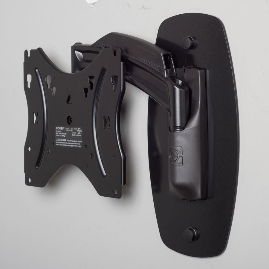 Legrand Chief Thinstall Swing Arm Metal Stud Wall Plate - Black