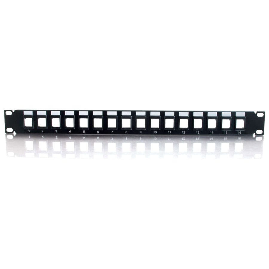 Legrand C2G 16-Port Patch Panel - Blank Keystone - 1U - 19"