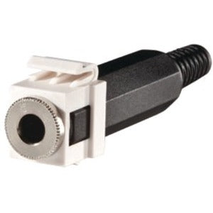 Legrand Ortronics Keystone, 1/4" Stereo Jack, Solder, Cloud White