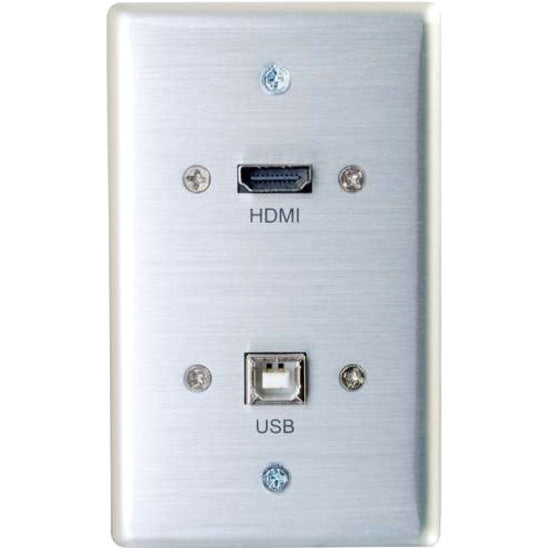 Legrand C2G HMDI and USB B Pass Through Wall Plate - Single Gang