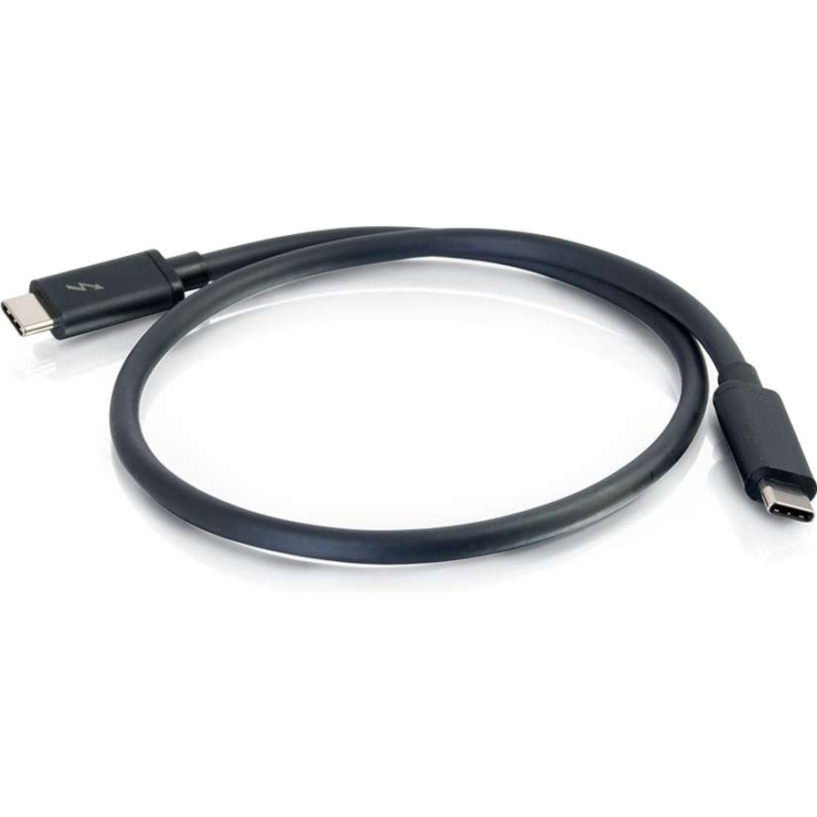 Legrand C2G 6ft Thunderbolt 3 USB C Cable - 20Gbps - 100W - Black - M/M