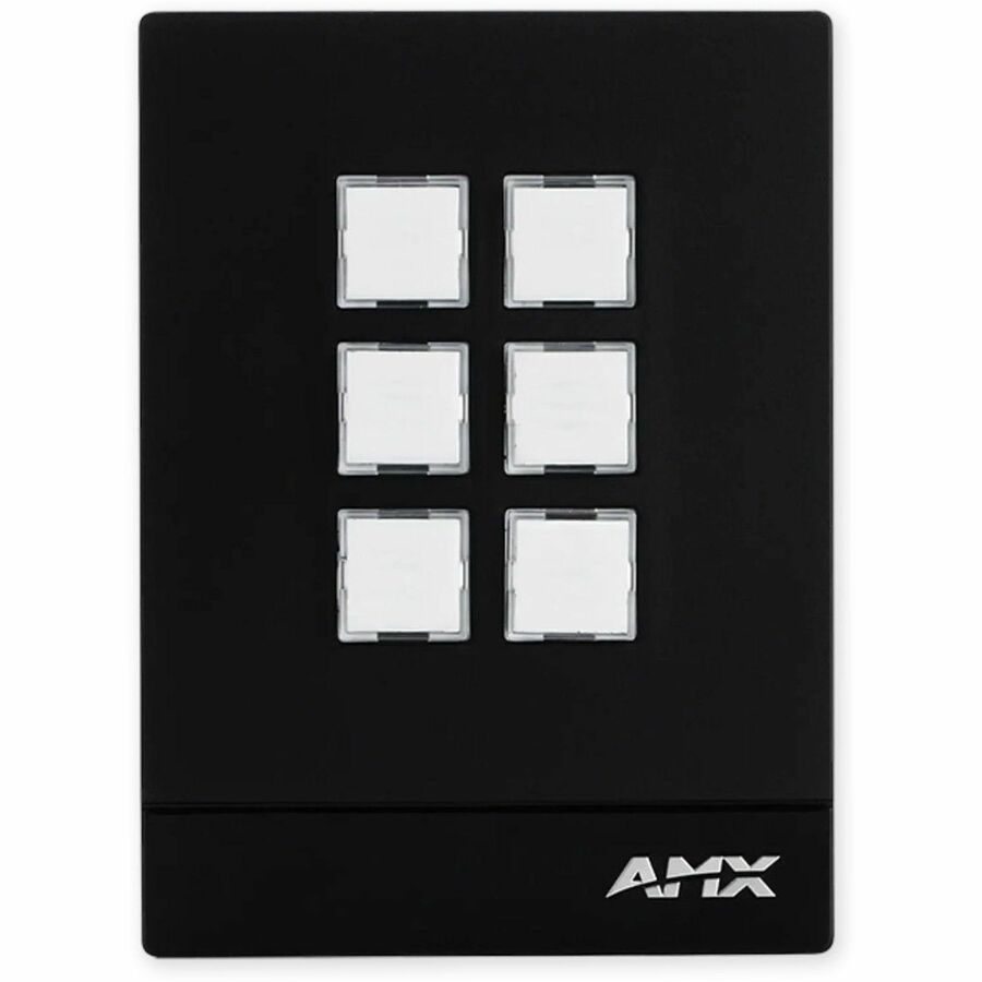 HARMAN AMX Massio MCP-106 A/V Control Panel, Black, FG2102-06L-BL, Wired