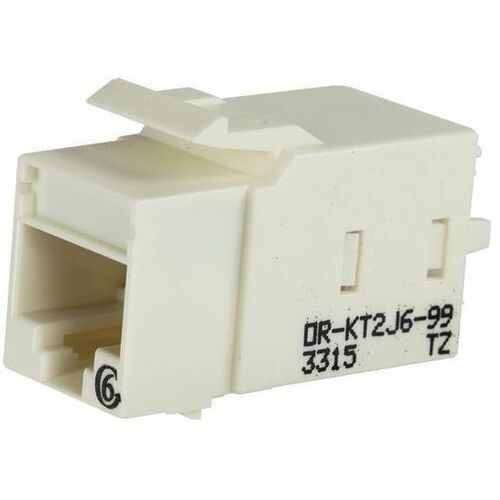 Legrand Ortronics Category 6 Keystone Jack, Lacing Cap Termination, Fog White