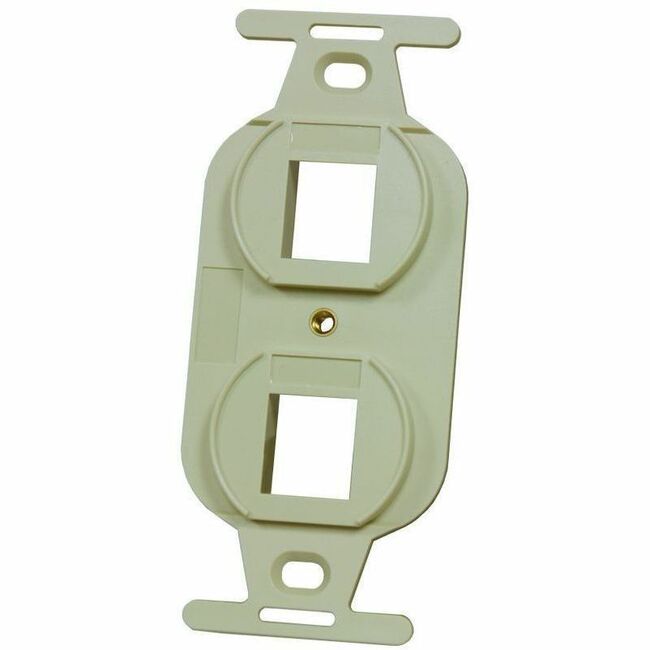 ortronics-107-frame-keystone-2-hole-electrical-ivory