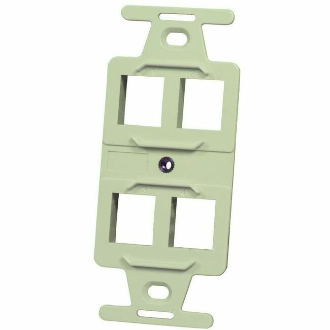 LEGRAND 106 FRAMEKEYSTONE4 HOLE ELECT, Ivory, KS106S4-13