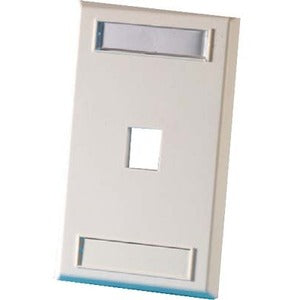 Legrand Ortronics Single Gang Keystone Faceplate, 1 Port, Cloud White