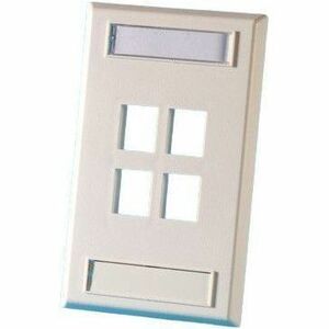 ortronics-single-gang-keystone-faceplate-4-port-electrical-ivory