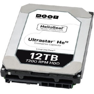 Western HGST Ultrastar He12 12 TB Hard Drive - Internal - SAS (12Gb/s SAS) - 3.5" Carrier