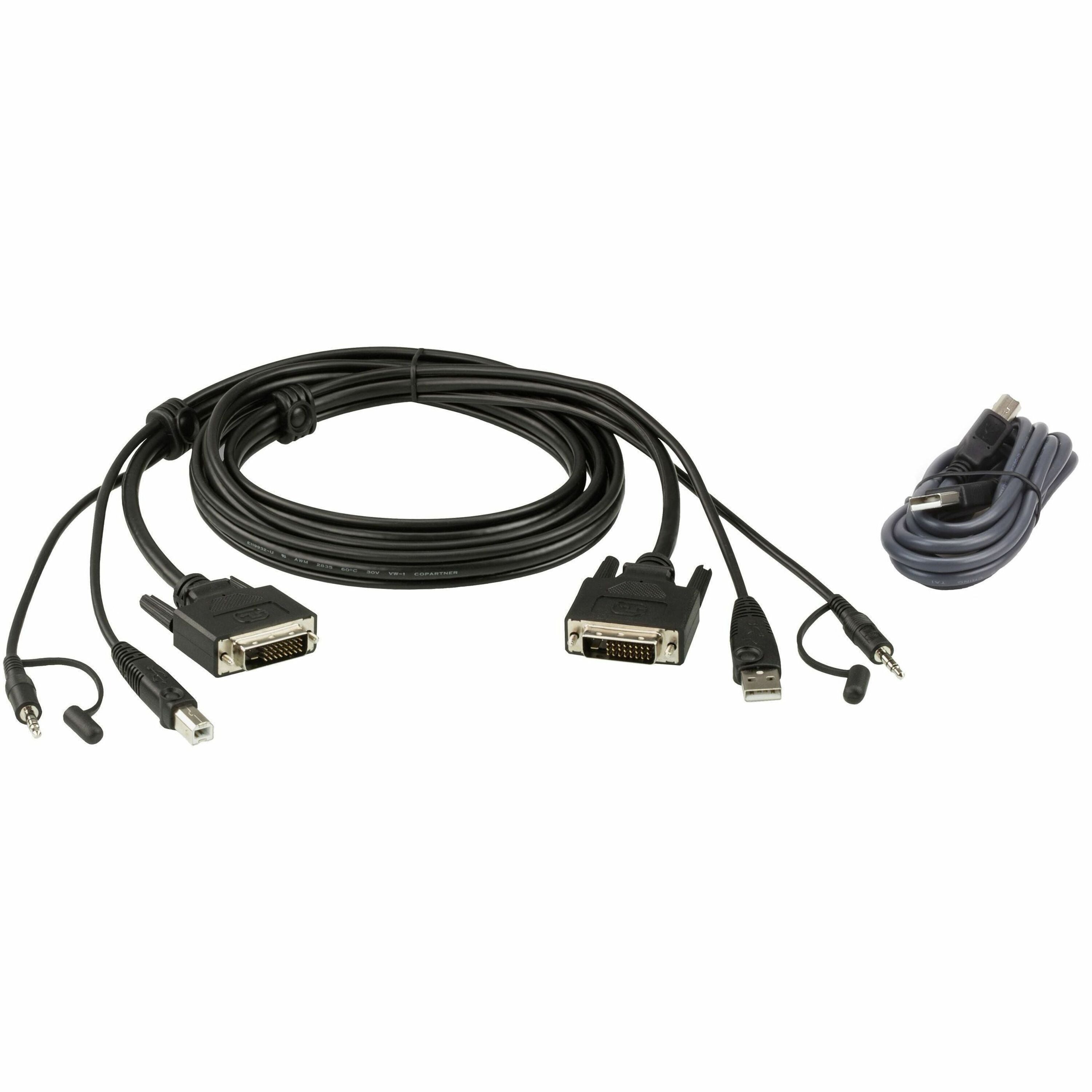 ATEN 1.8M USB DVI-D Dual Link Secure KVM Cable Kit