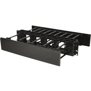 Legrand Ortronics Horizontal Cable Manager - Double Sided - 19 in mounting x 2 rack unit - Black