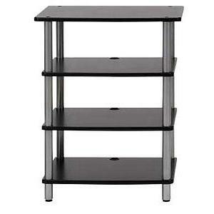 Legrand Sanus TV Stand with Shelves - Open Architecture 4 Shelf TV Stand - Black