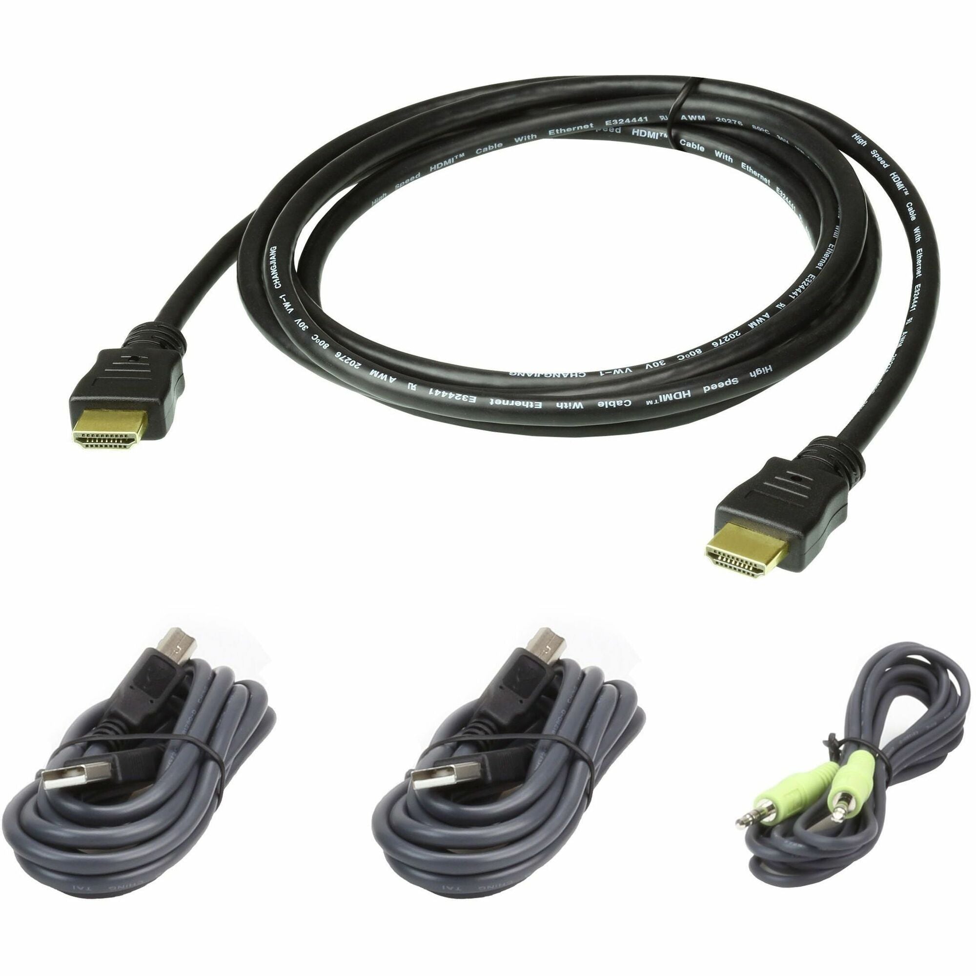 ATEN 2L7D02UHX4 6ft. Single Display HDMI Secure KVM Cable Kit