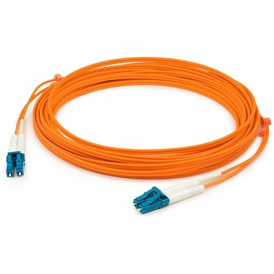 AddOn 0.5m LC (Male) to LC (Male) Orange OM2 Simplex Fiber OFNR (Riser-Rated) Patch Cable