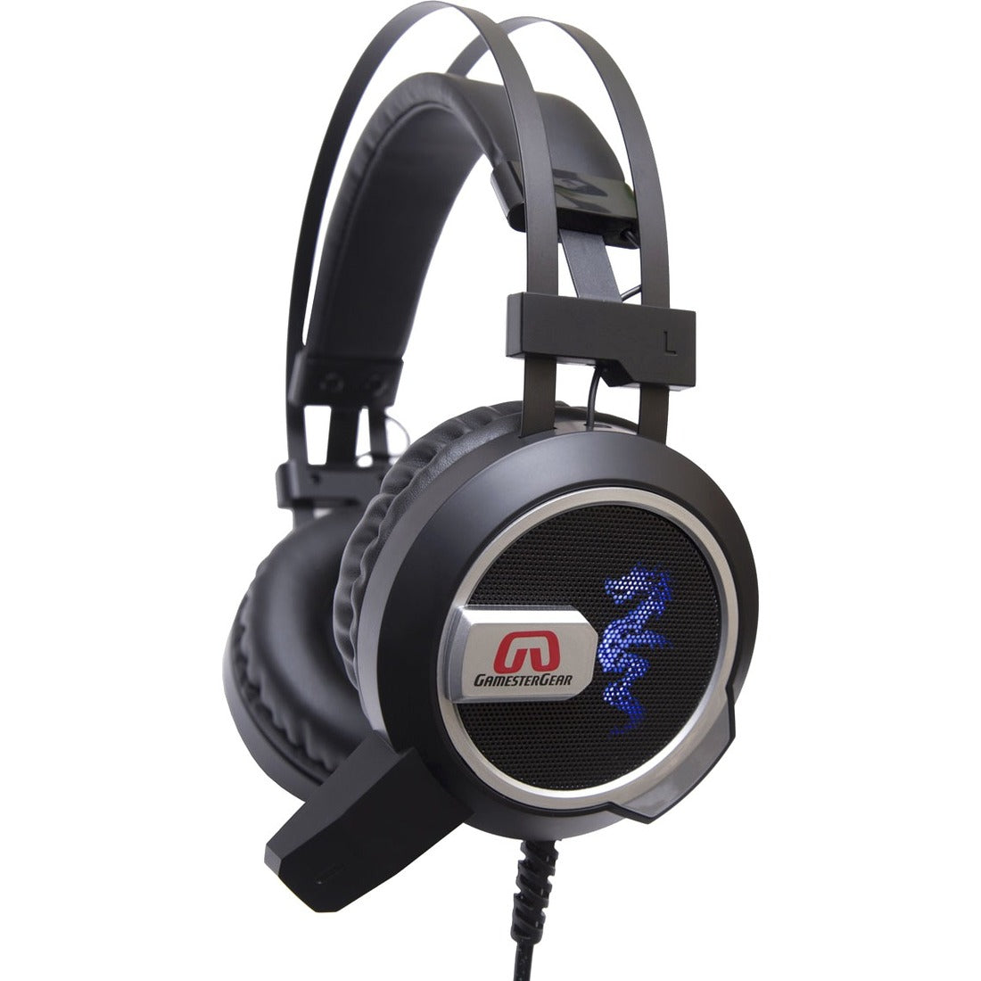 SYBA GamesterGear Falcon Over the Ear Stereo PC Gaming Headset with Microphone LED Lights