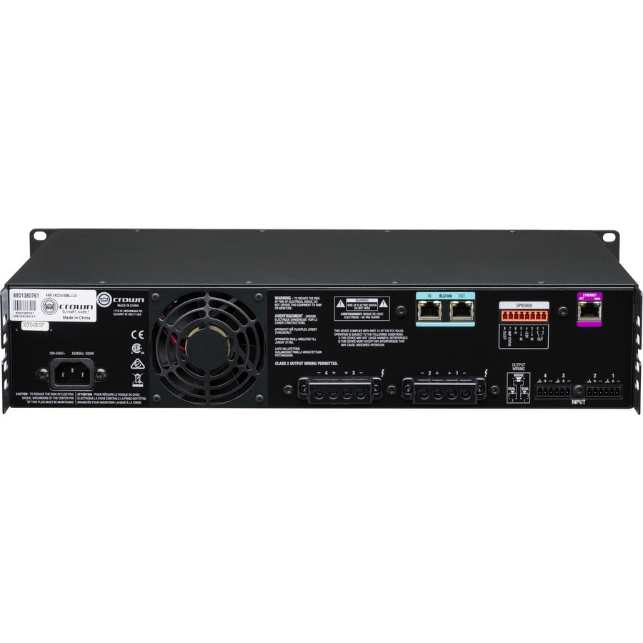 Harman Crown CDi DriveCore 4|300BL Amplifier - 1200 W RMS - 4 Channel