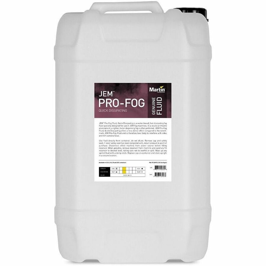 Martin Harman JEM Pro-Fog Fluid, Quick Dissipating, White