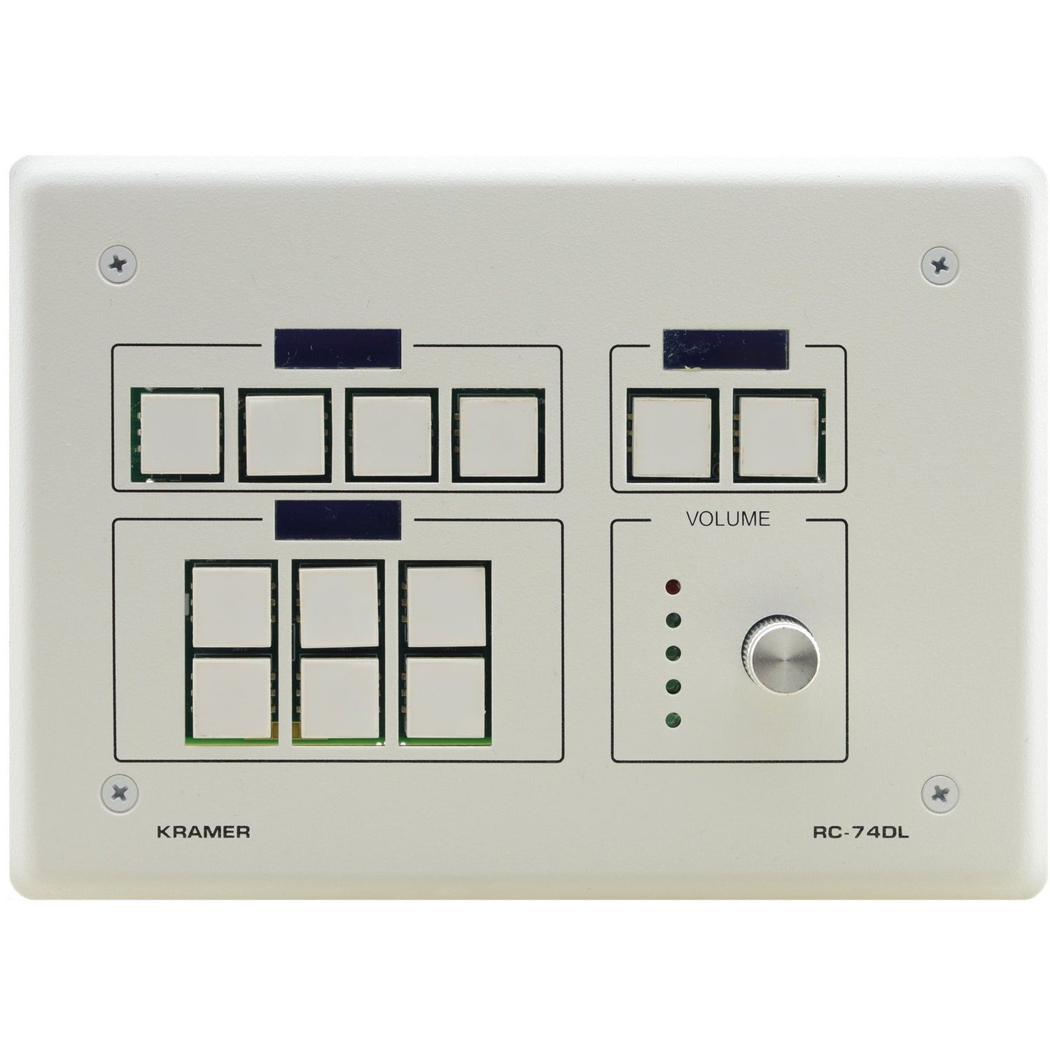 Kramer 12-button Ethernet and KNET Control Keypad with Knob and Displays (US)