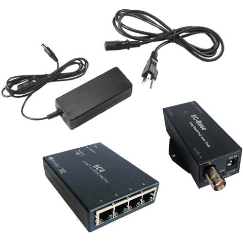 Network NVT Phybridge 4- Port EC Extender Kit, 2001.31 ft, NVEC04XKIT