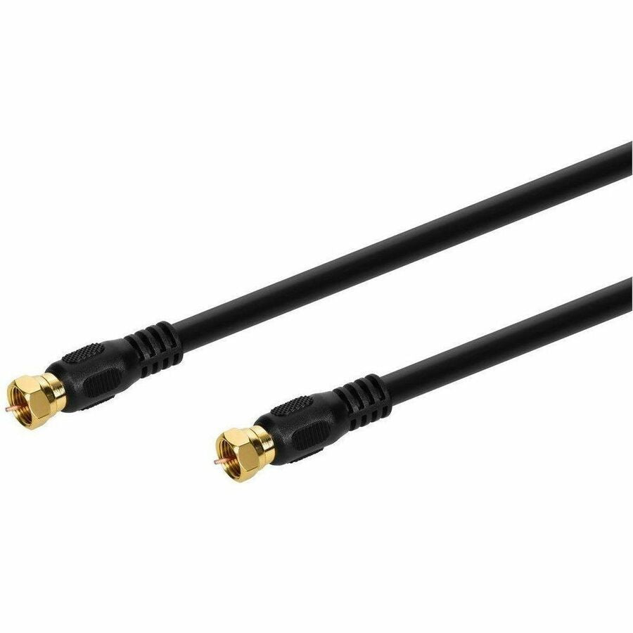 Monoprice Coaxial/F-Type Antenna Cable, Black, 6 ft