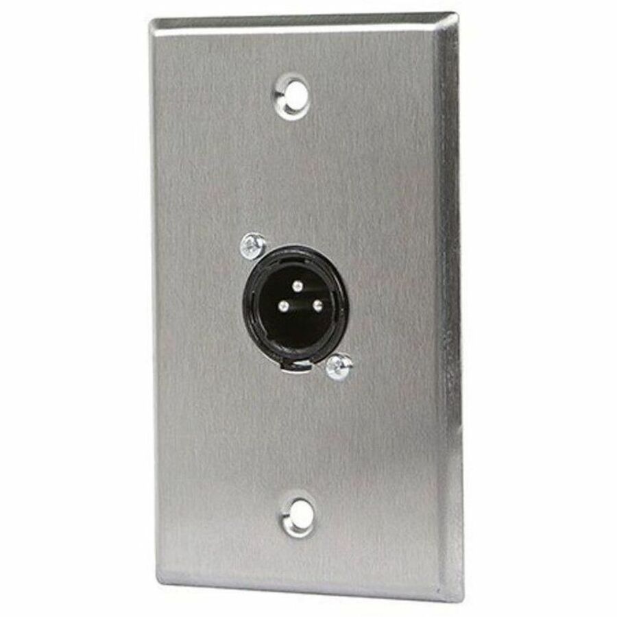 monoprice-1-port-3-pin-xlr-male-zinc-alloy-wall-plate