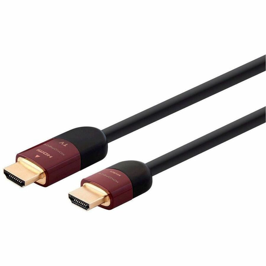 Monoprice HDMI Data Transfer Cable, Black, 45 ft, With HDMI