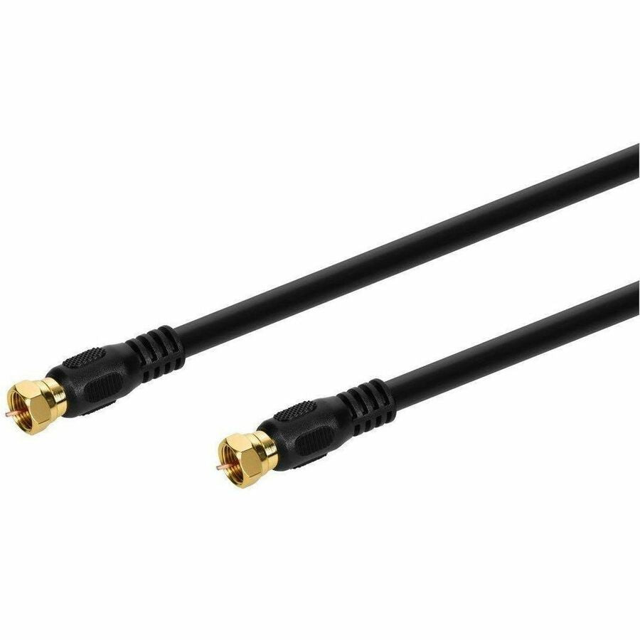 Monoprice Coaxial/F-Type Antenna Cable, Black, 25 ft