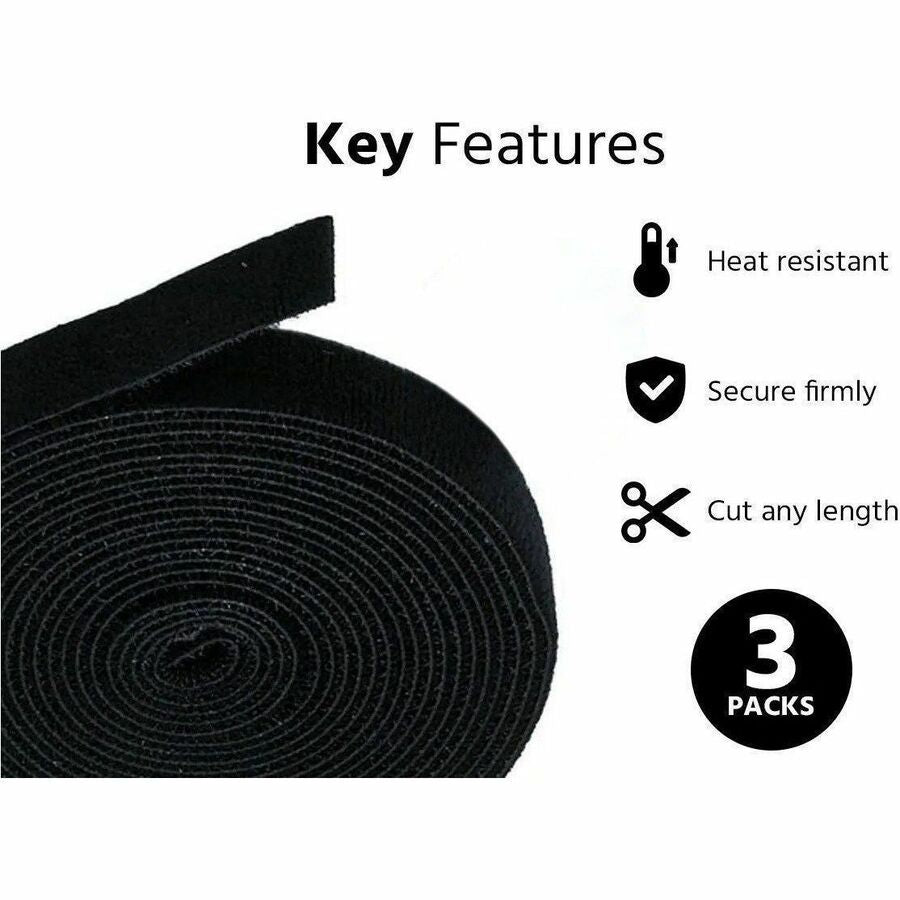 monoprice-3-pack-hook-and-loop-fastening-tape-5-yard-roll-0-75in-black