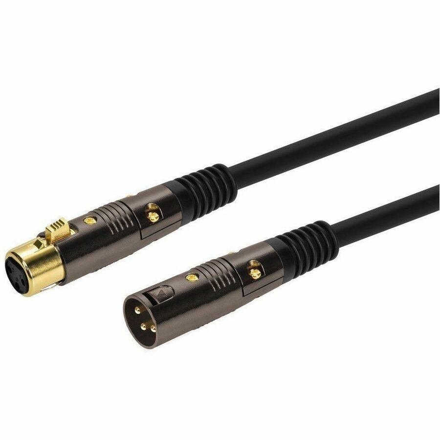 Monoprice Premier XLR Audio Cable, Gold, 1.50 ft, Features XLR cable type for your convenience and desired usability