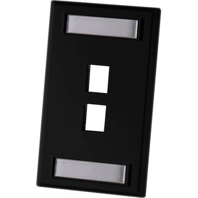 LEGRAND FPKEYSTONE2HOLESGLBL DESG, Black, KSFP2-00