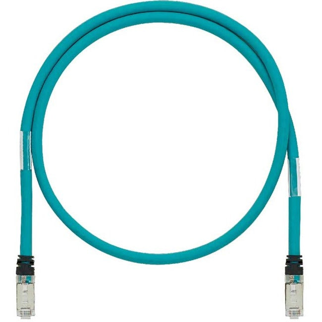 PANDUIT IndustrialNet Industrial Cat 6A Shielded 600 V Patch Cord, 1m, Male, 3.28 ft, Black, RF, ISTPH6X1MTL