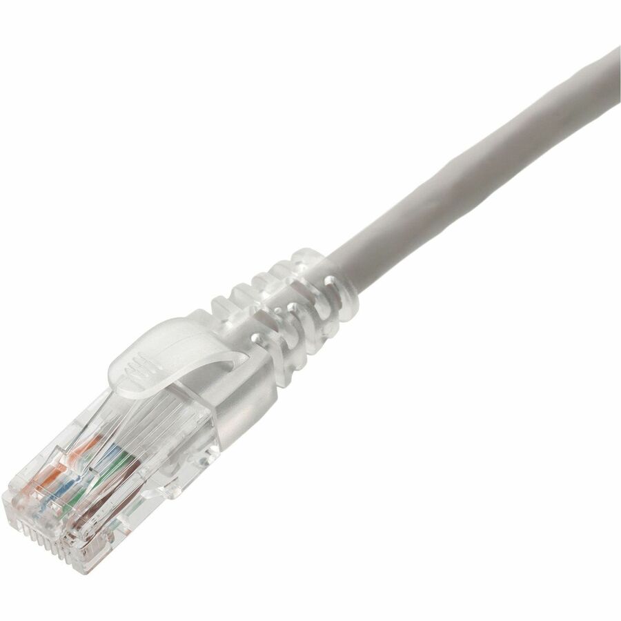 AddOn 7ft Gray CAT 6 PVC Ethernet Cable Snagless Clear-Claw RJ-45 M/M