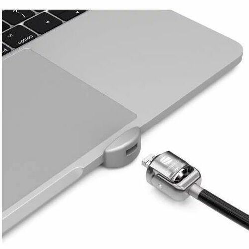 Compulocks Ledge Lock Adapter for MacBook Pro 13" M1 & M2 with Keyed Cable Lock Silver