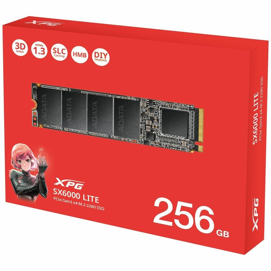 XPG SX6000 Lite 256 GB Solid State Drive - M.2 2280 Internal - PCI Express (PCI Express 3.0 x4)
