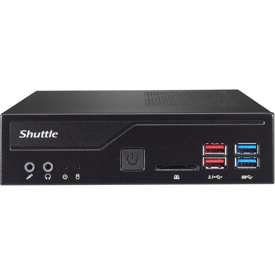 Shuttle XPC slim DH370 Barebone System - Slim PC - Socket H4 LGA-1151 - 1 x Processor Support