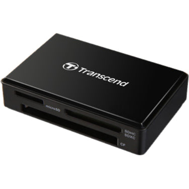 Transcend Flash Reader - SD, microSD, CompactFlash, SDHC, SDXC, microSDHC, microSDXC, TransFlash - USB 3.1
