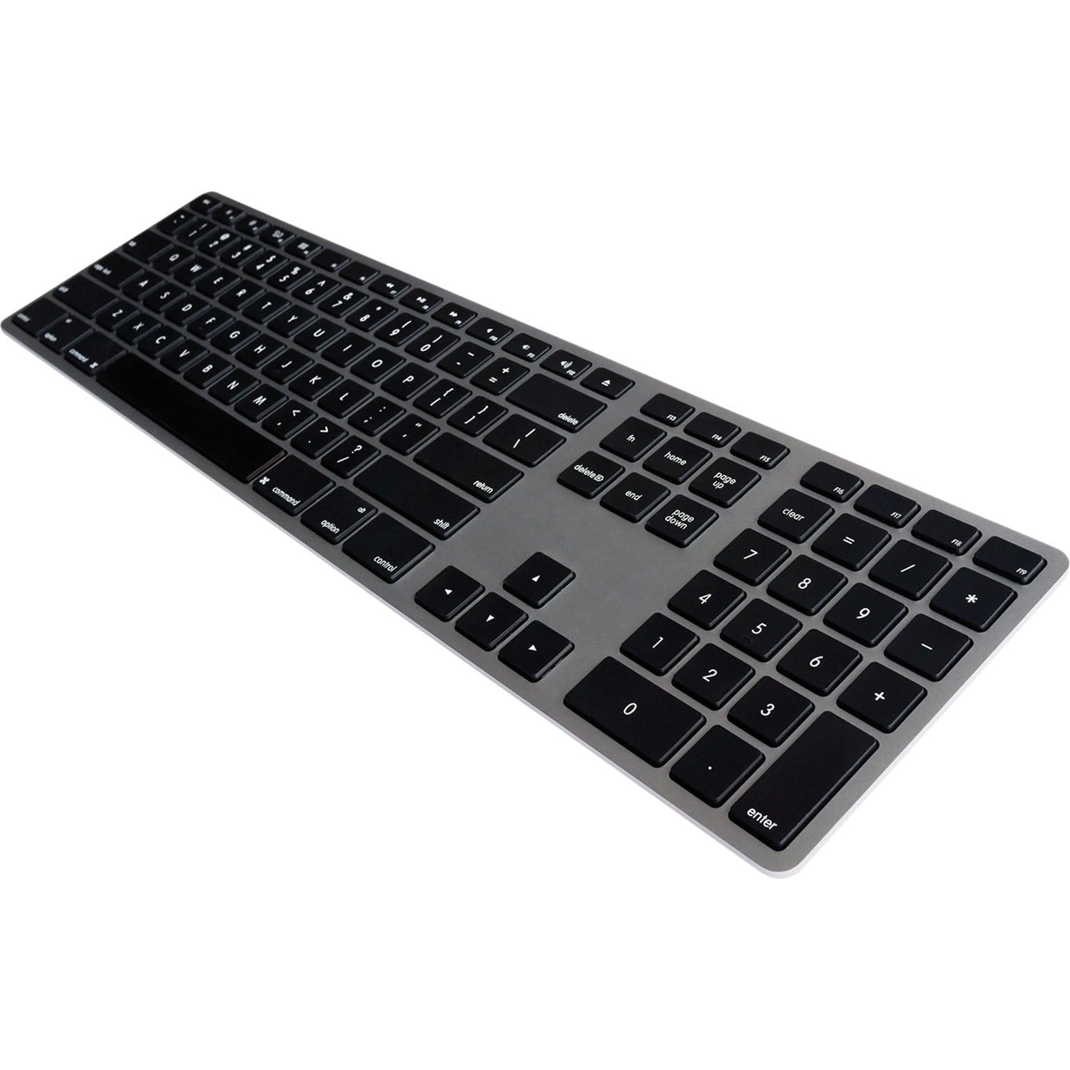 Ergoguys Matias Wired Aluminum Keyboard, 0.75 in, FK318B, Gray, USB