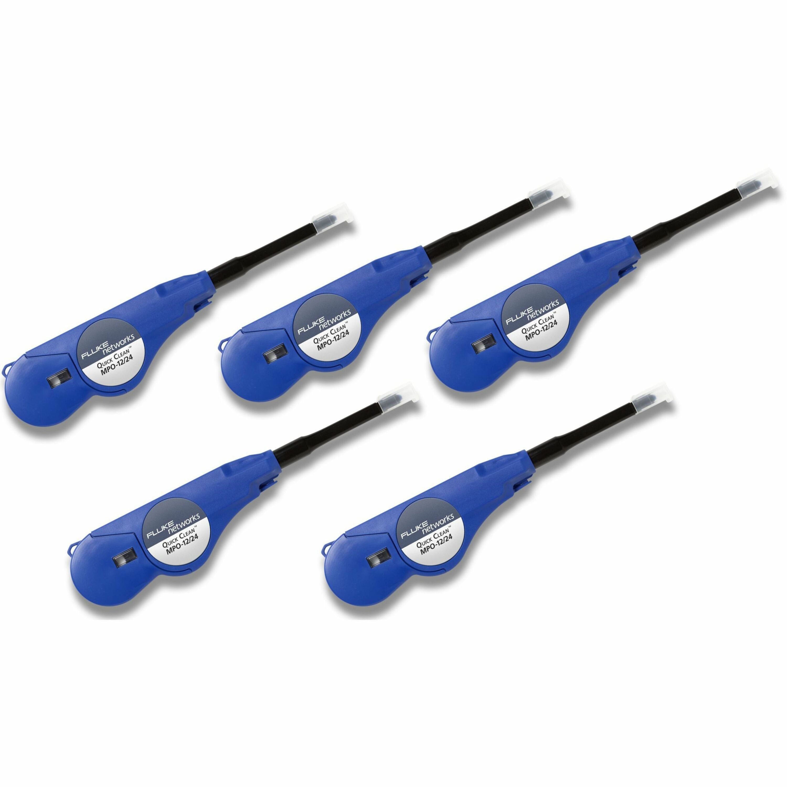 Fluke Networks QuickClean Cleaner for MPO 12/24 Fiber, Pack of 5 Cleaners