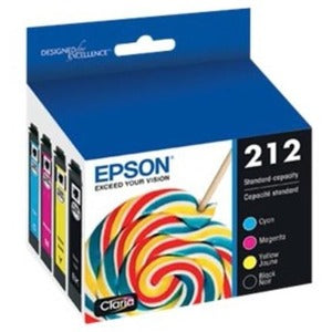 EPSON T212 Claria Black and Color Combo Pack Ink Cartridges, Standard Capacity with Sensormatic / WF-2830, WF-2850, XP-4100, XP-4105