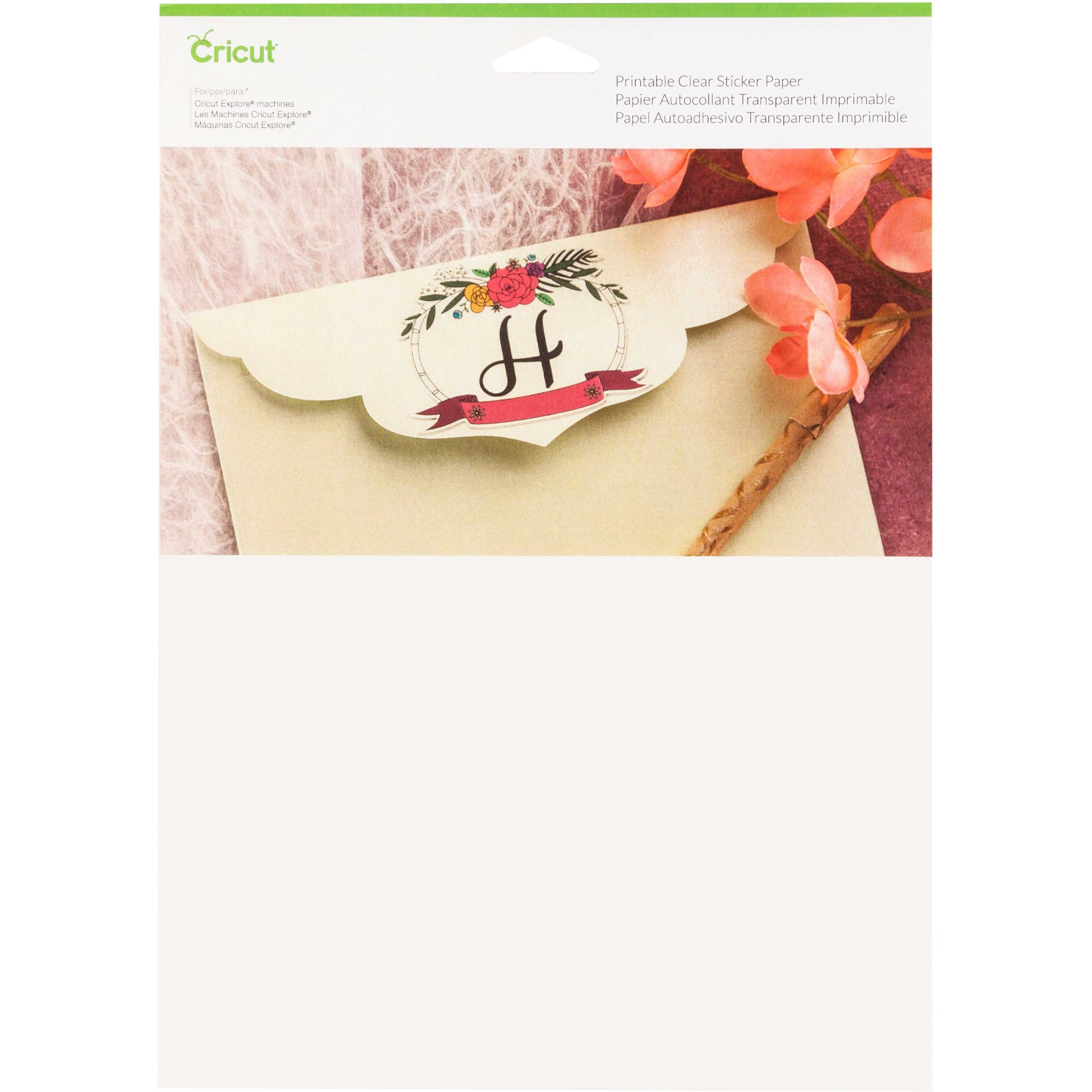 cricut Printable Clear Sticker Paper