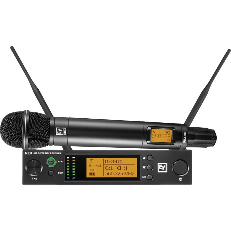 Electro Voice Electro-Voice RE3-ND76 Wireless Microphone System, Uhf Wireless Set Featuring nd76 Dynamic Cardioid, The ND 76'S Crisp Clear And Balanced Vocal Presence IS Ideal