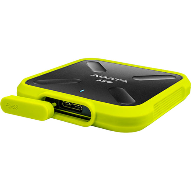 Adata SD700 256 GB Portable Solid State Drive - External - Black, Yellow