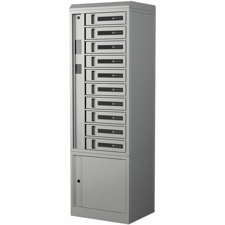 Bretford TechGuard Connect TCLAKS110EF11 Locker - Overall Size - WidthPlatinum