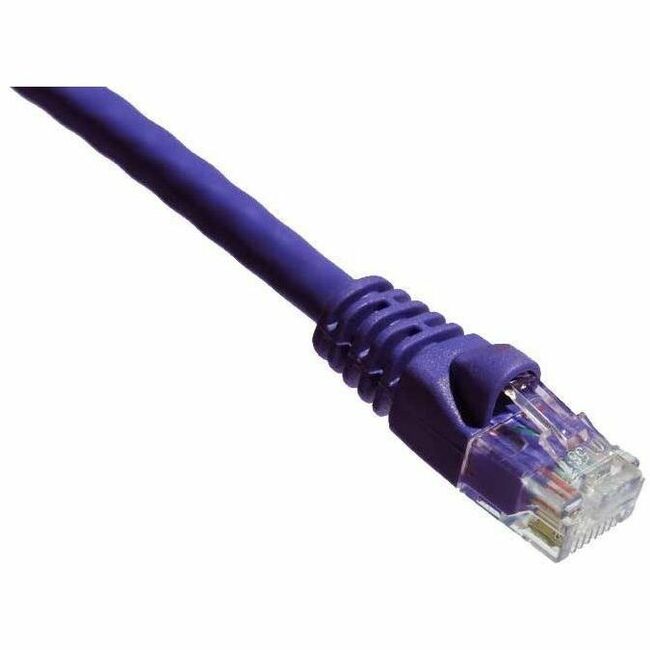 Axiom 14FT CAT6A 650mhz Patch Cable Molded Boot (Purple)