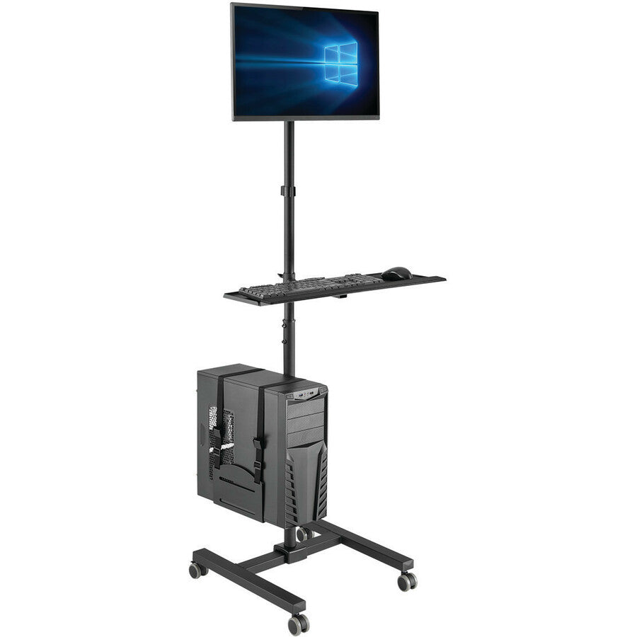 Eaton Tripp Lite Series Mobile Workstation with Monitor Mount - For 17" to 32" Displays, Height Adjustable