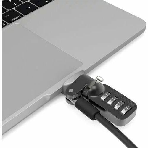 Compulocks Ledge Lock Adapter for MacBook Pro 13" M1 & M2 with Combination Cable Lock Silver