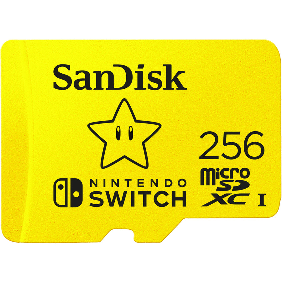 SanDisk Nintendo Licensed Memory Cards for Nintendo Switch 256 GB, 100 m, 256GB, SDSQXAO-256G-ANCZN