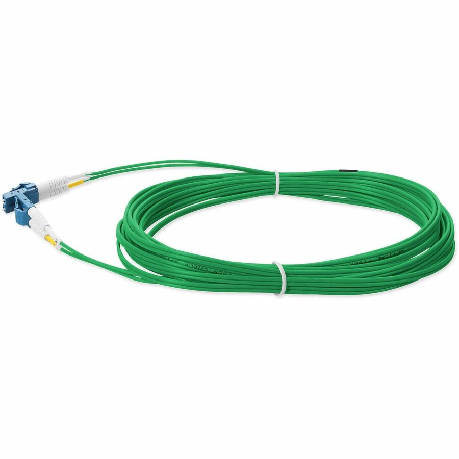 AddOn 1m LC (Male) to LC (Male) Green OS2 Duplex Fiber OFNR (Riser-Rated) Patch Cable